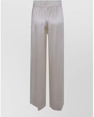 JOSEPH Silk Satin Pants - Gray