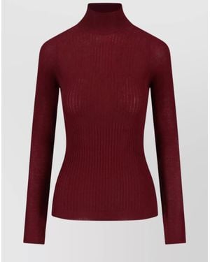 Sa Su Phi Cashmere Silk Crewneck Sweater - Red