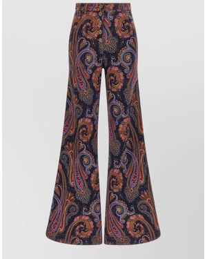 Etro Printed Flared Jeans