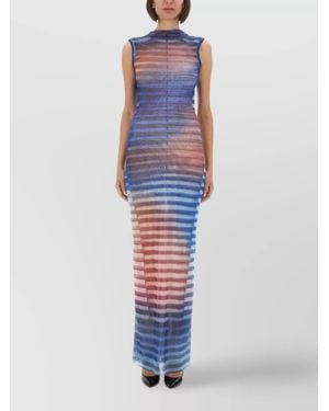 Jean Paul Gaultier Slim-Fit Maxi Dress - Blue