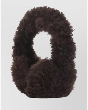 Yves Salomon Lamb Fur Earmuffs - Black
