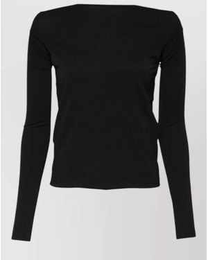 Dolce & Gabbana Wool Shrug Crew Neck Pullover Jumper - Black