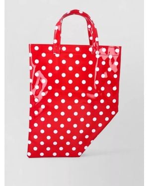 Comme des Garçons Polka-Dot Tote Bag - Red