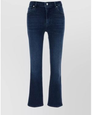 FRAME Flared Leg Denim Stretch Jeans - Blue