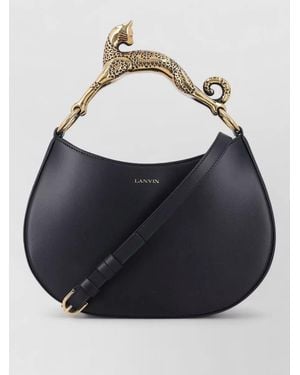 Lanvin Hobo Bag Cat Handle Shoulder Style - Blue
