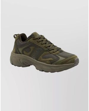 Napapijri Chunky Sole Sneakers Featuring Mesh Panels - Green