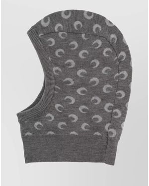 Marine Serre Wool Balaclava - Grey