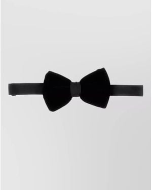 Giorgio Armani Velvet Bow Tie - Black