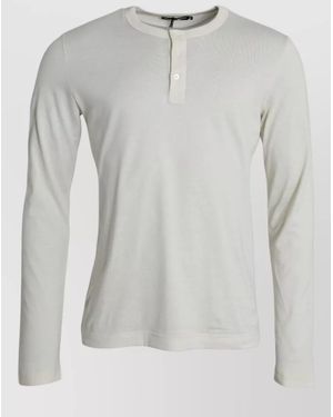 Dolce & Gabbana Cotton Long-Sleeve T-Shirt - Grey
