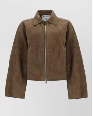 Filippa K Suede Oversized Jacket - Brown