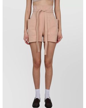 Philosophy High-Rise Tailored Shorts - Pink
