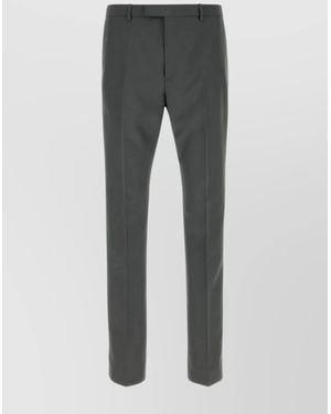 Gucci Ankle Slit Trousers Back Pocket - Grey