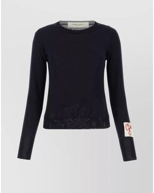 Golden Goose Deluxe Brand Used Effect Wool Jumper - Blue