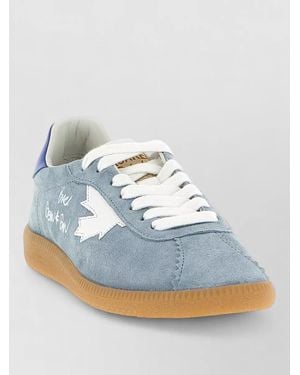 DSquared² Leather Rebels Low-Top Trainers - Blue