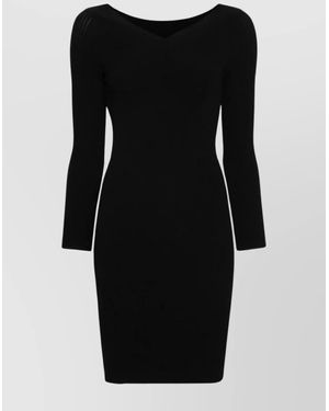 Alberta Ferretti Knee-Length Dress - Black
