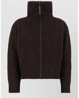 Brunello Cucinelli Cashmere Blend Cardigan - Black