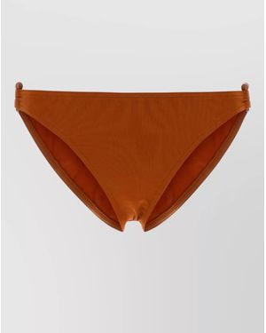 Eres Stretch Nylon Clutch Bikini Bottom - Brown