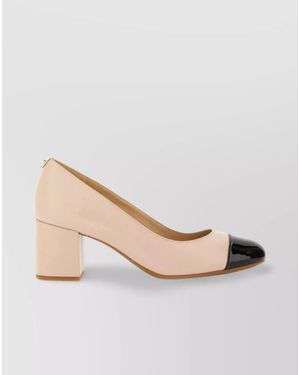 Michael Kors Pearl Flex" Leather Court Shoes - Natural