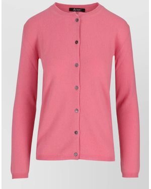 LA ROSE Cashmere Cardigan - Pink