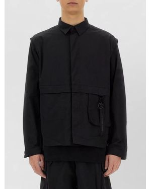 Alpha Industries Overshirt Jacket Cotton Blend Long Sleeves - Black