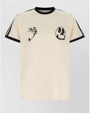 Y-3 Graphic Cotton T-Shirt - Natural