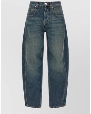 Isabel Marant Denim Barrel-Leg Jeans - Blue