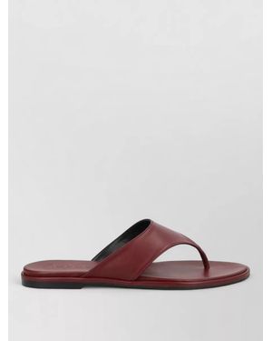 Aeyde Leather Thong Sandals - Purple