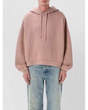 Acne Studios Vintage Hooded Cotton Fleece Sweatshirt - Blue