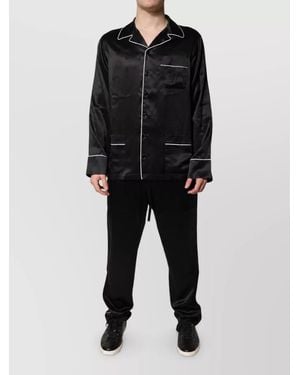 Dolce & Gabbana Silk Pajama Set - Black