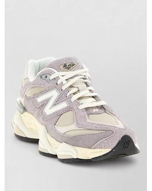 New Balance Suede Leather 9060 Low-Top Sneakers - White