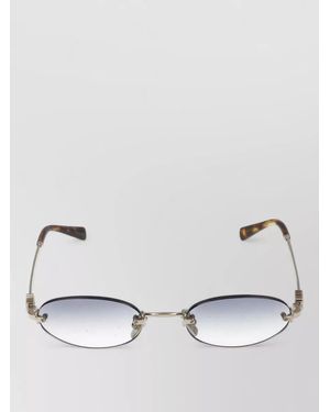 Miu Miu Sunglasses Model 0Mu A54S Metal Oval - Metallic