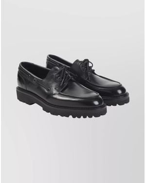 John Lobb Tide Dew Hide Hilly Derby Shoes - Black