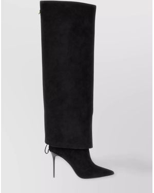 Balmain Leather Ariel Boots - Black