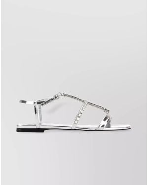 Jimmy Choo Leather Sandals - Metallic