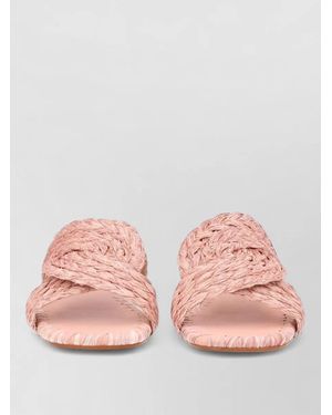 Castañer Sandal Padme Braided Straps Flat Sole - Pink