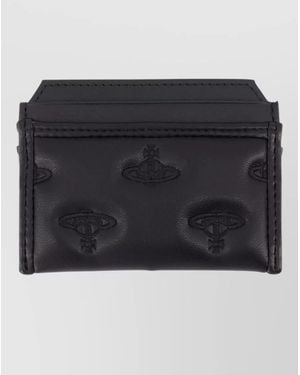 Vivienne Westwood Polyurethane Card Holder - Black