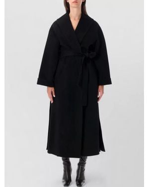 By Malene Birger Wool Single Breasted Coat - Black