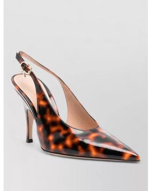 Gianvito Rossi Sofia Slingback Pumps Leather Sole - White