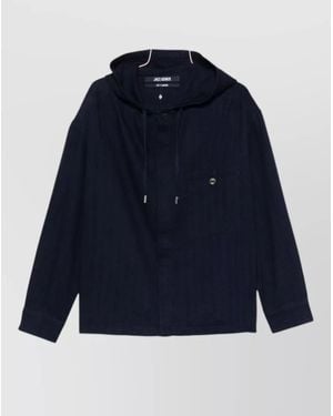 Jacquemus Hooded Jacket - Blue
