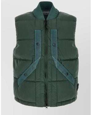 Stone Island Nylon Padded Vest - Green