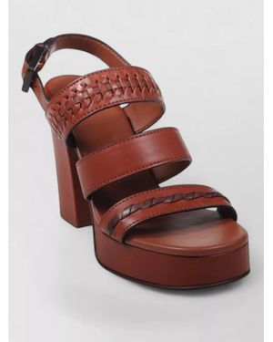 Zimmermann Leather Platform Sandals - Red