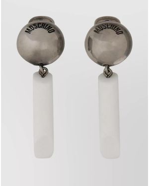 Moschino Logo Earrings - Multicolour