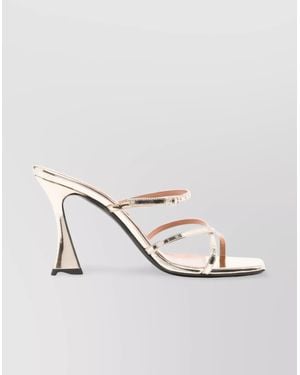 D'Accori Sculpted High Heel Strappy Sandals - Pink