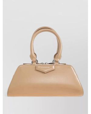 Givenchy Antigona East West Mini Leather Bag - Natural