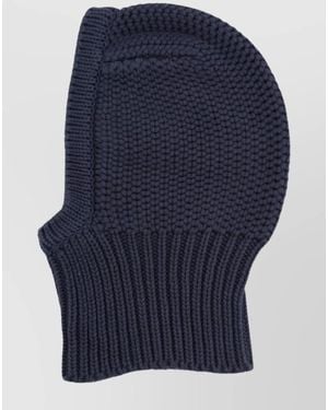 YMC Cotton Knitted Balaclava - Blue
