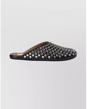 Alaïa Rhinestone Embellished Flat Mules - Multicolour