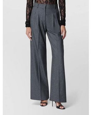 ANDAMANE High Waist Tailored Wide Leg Pants - Blue