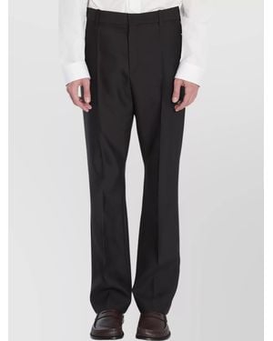 Loewe Tailored Wool And Silk Trousers - Black