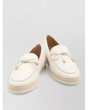 Tod's Leather Loafers - Natural