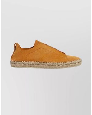 ZEGNA Suede Slip-On Espadrille Trainers - Multicolour